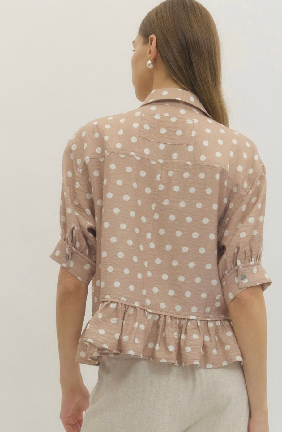 Sand dot blouse