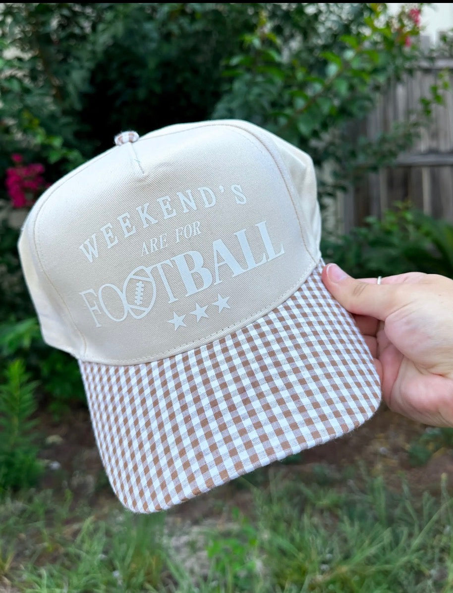 Weekends are for football trucker hat