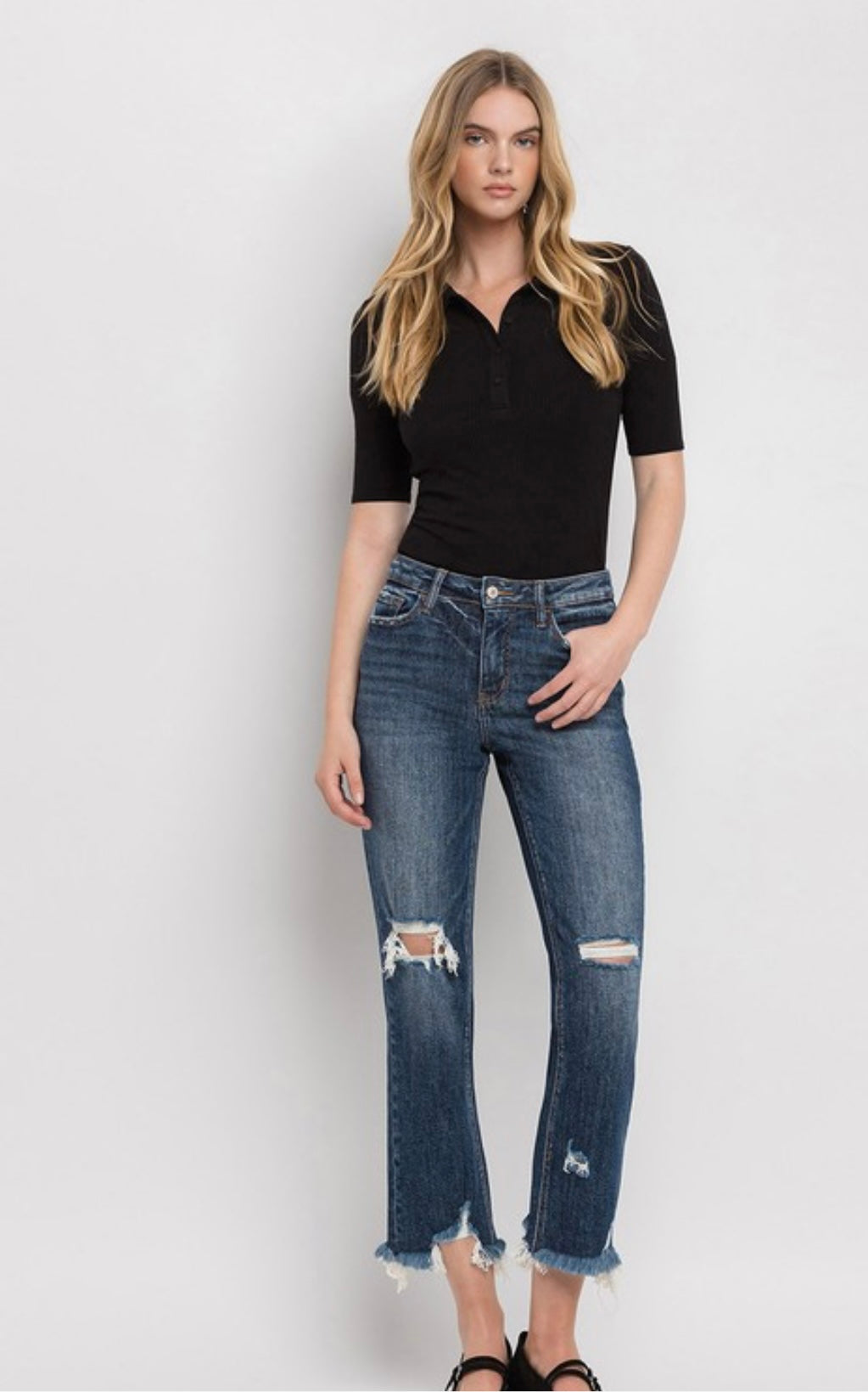 Lovervet HW straight jeans