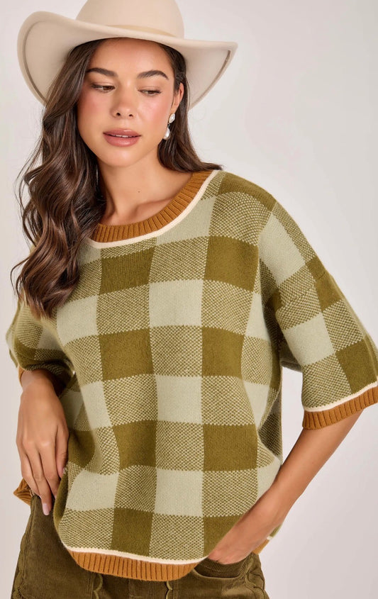 Fall block sweater