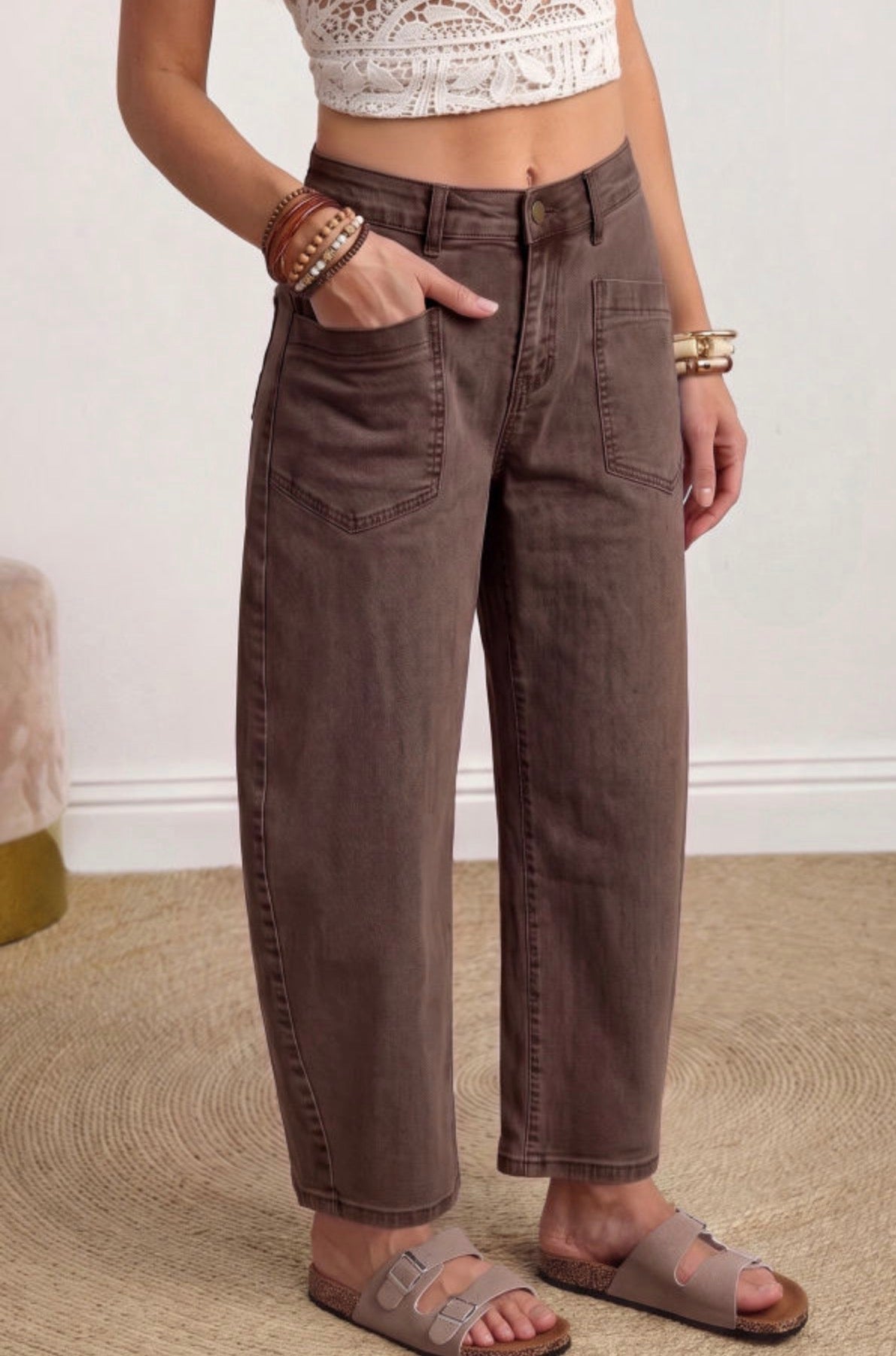 Chocolate barrel denim