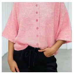 Pink button cardigan