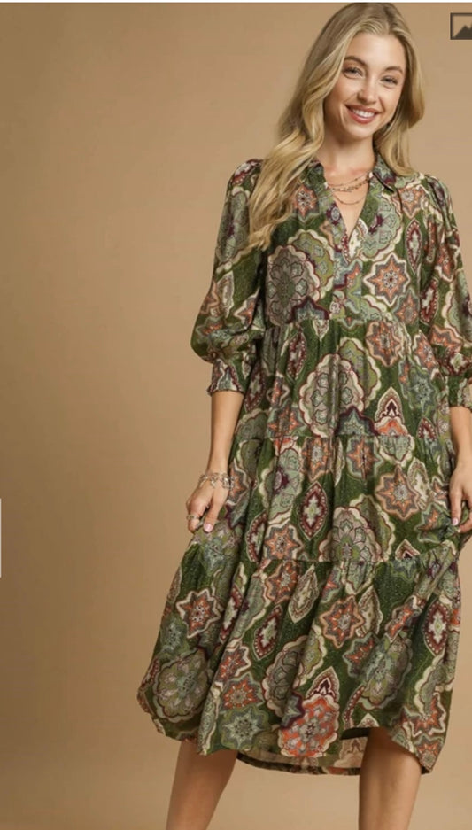 Vicki paisley dress