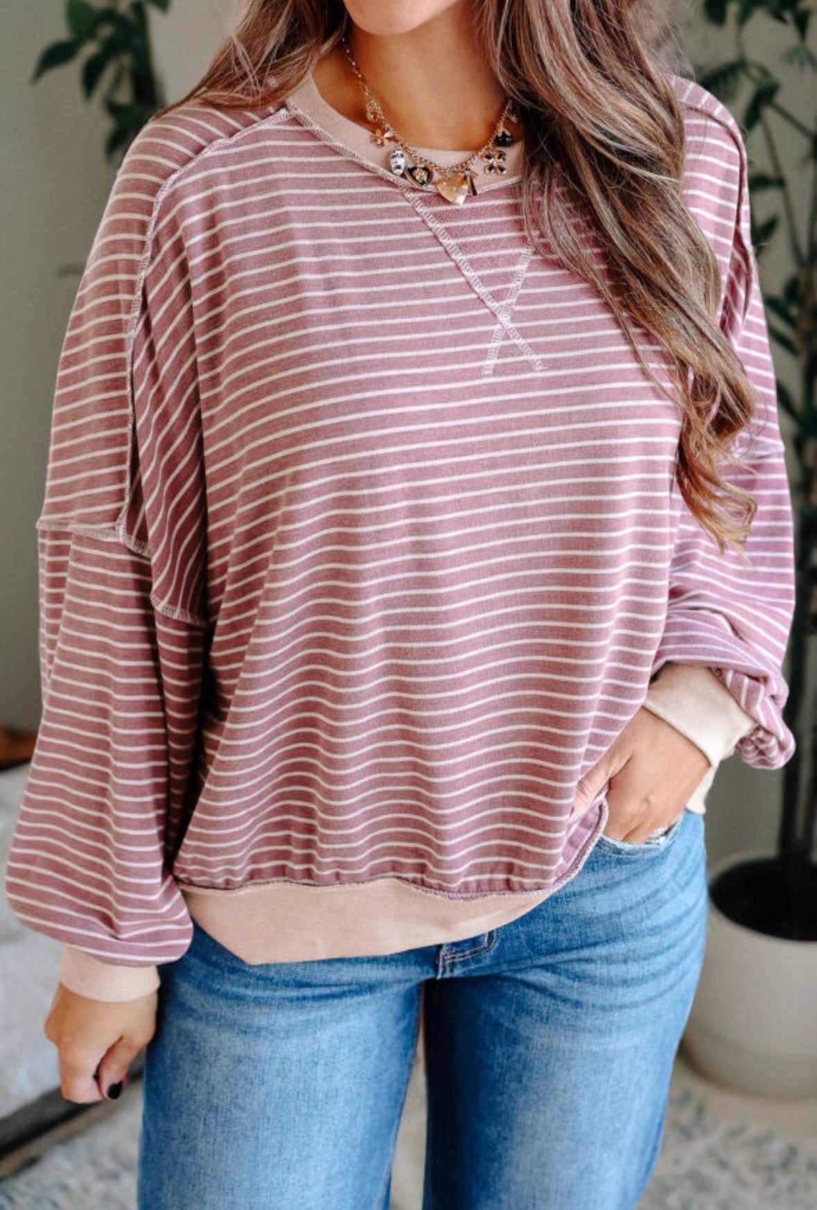 Becky stripe top