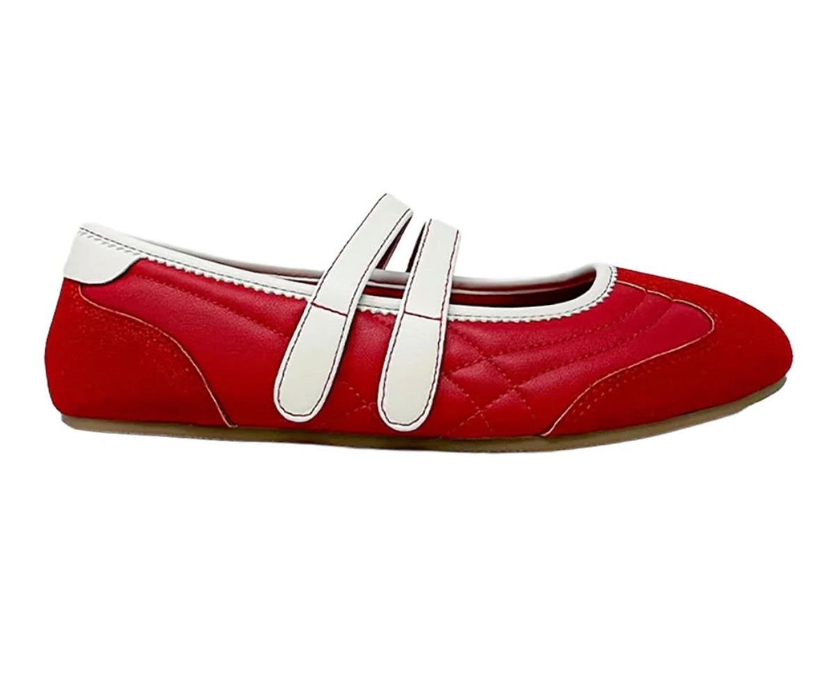Salome red ballet sneakers