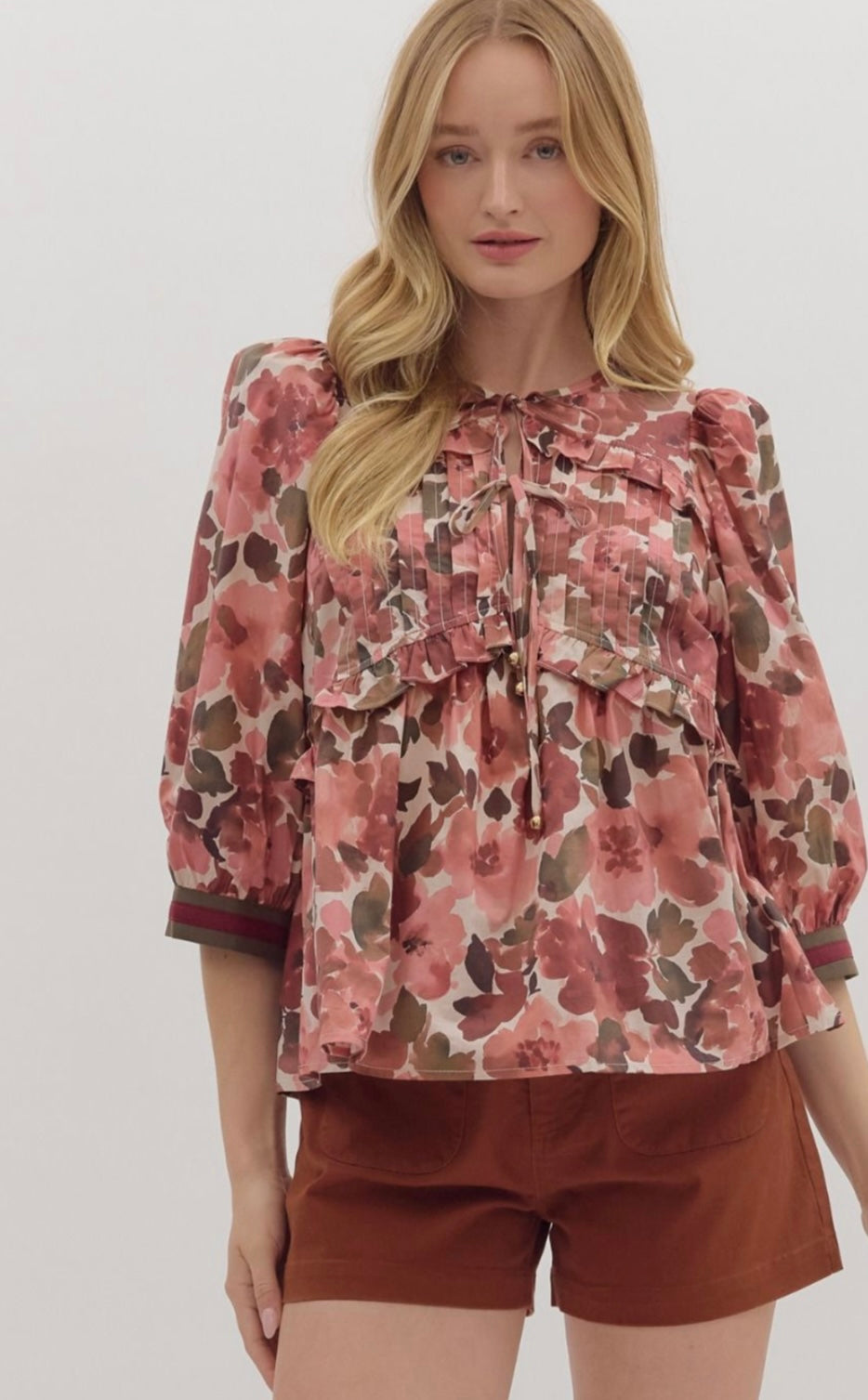 Wine floral top