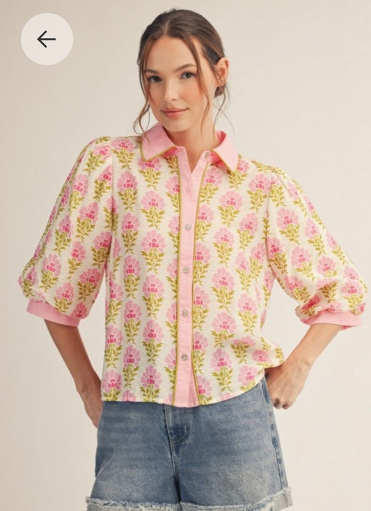 Mason pink top