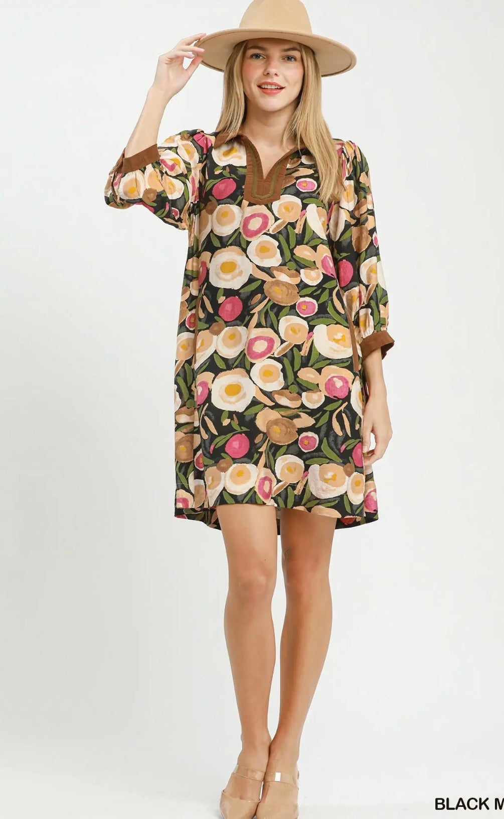 Fall floral dress