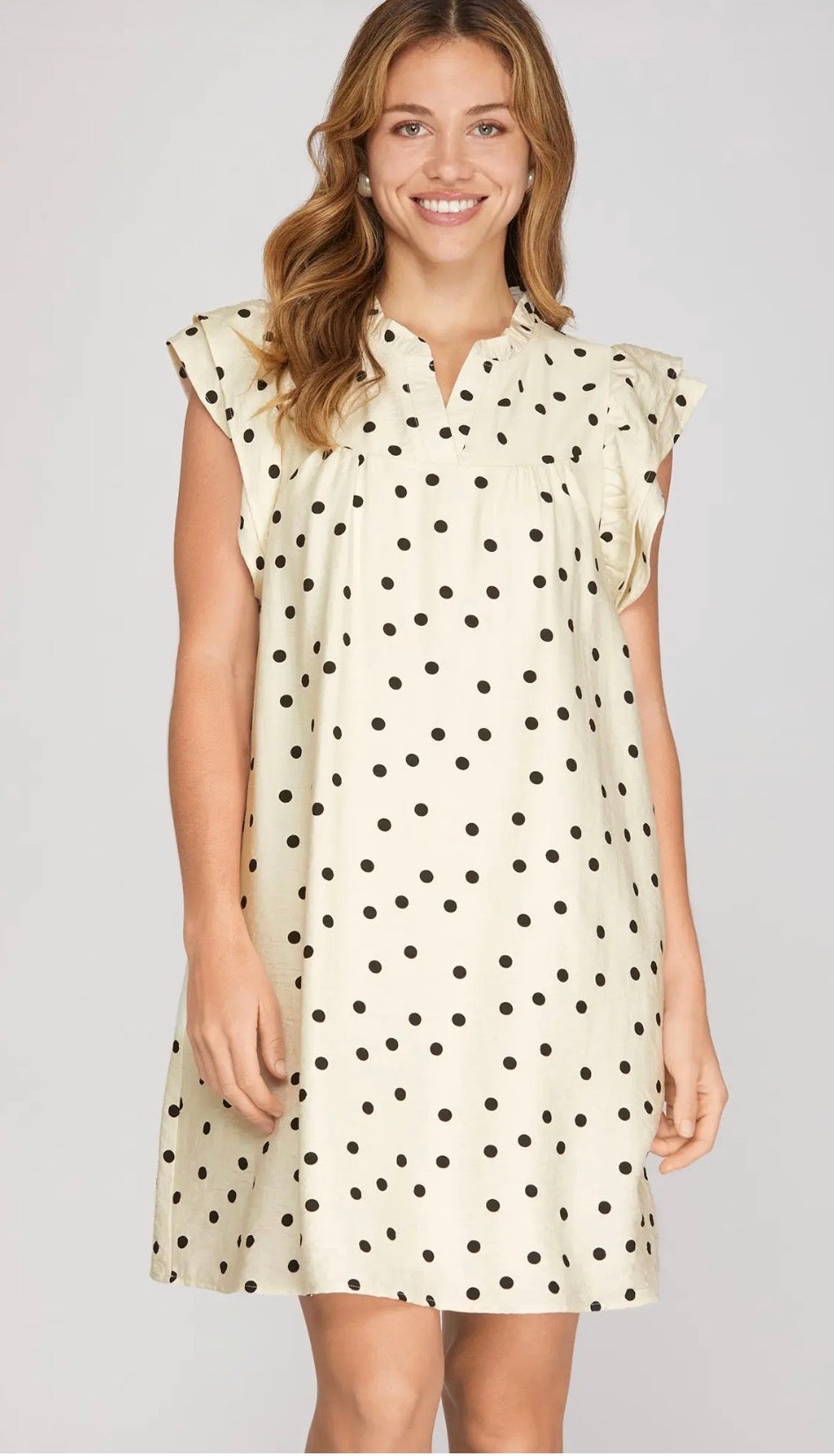 Black dot dress