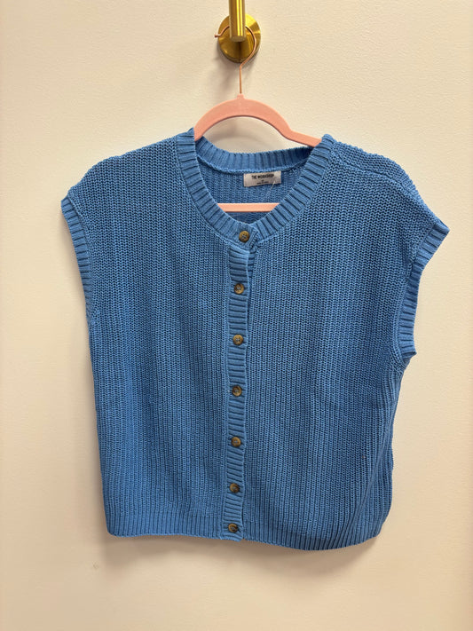Lyla blue knit sweater top