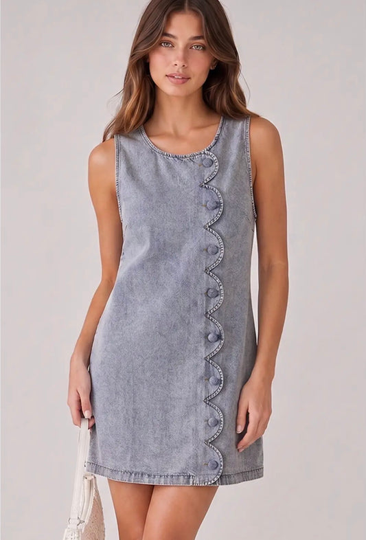 Indigo denim dress