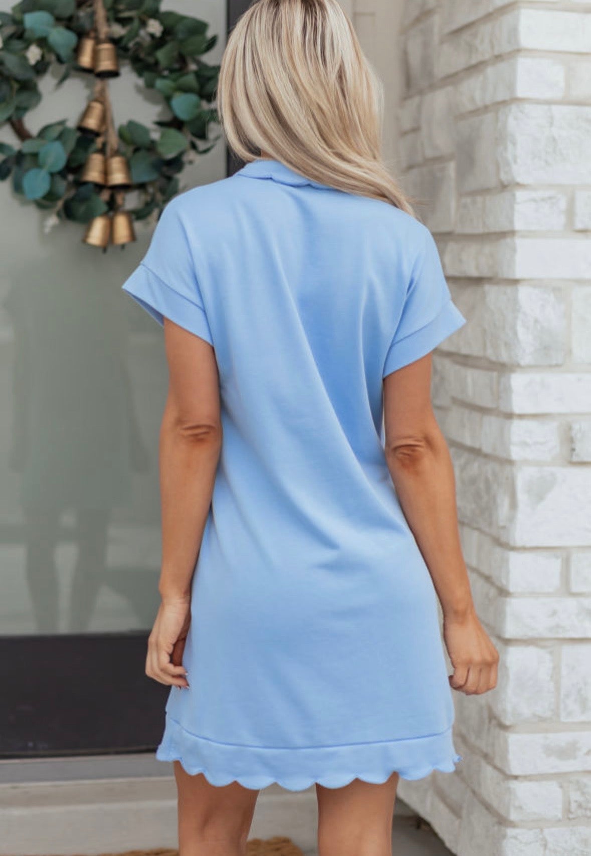 Baby blue dress