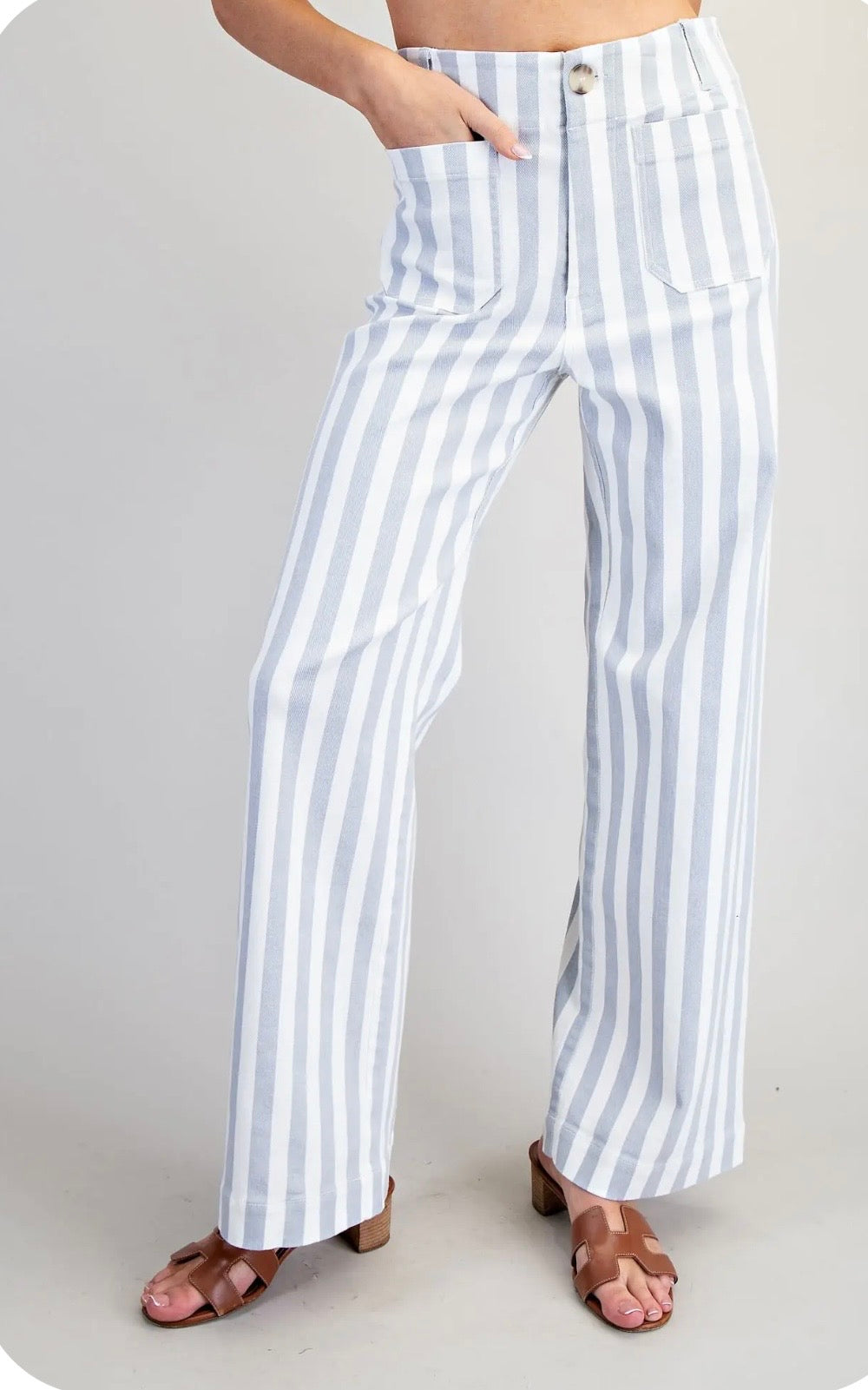 Blue stripe pants