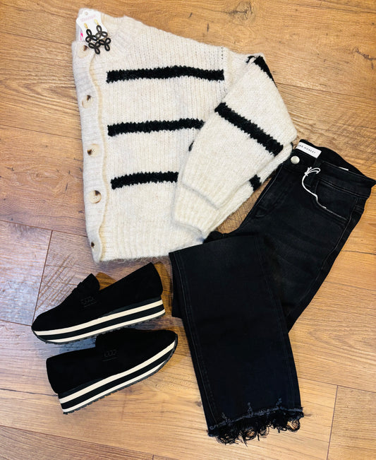 Missy button sweater