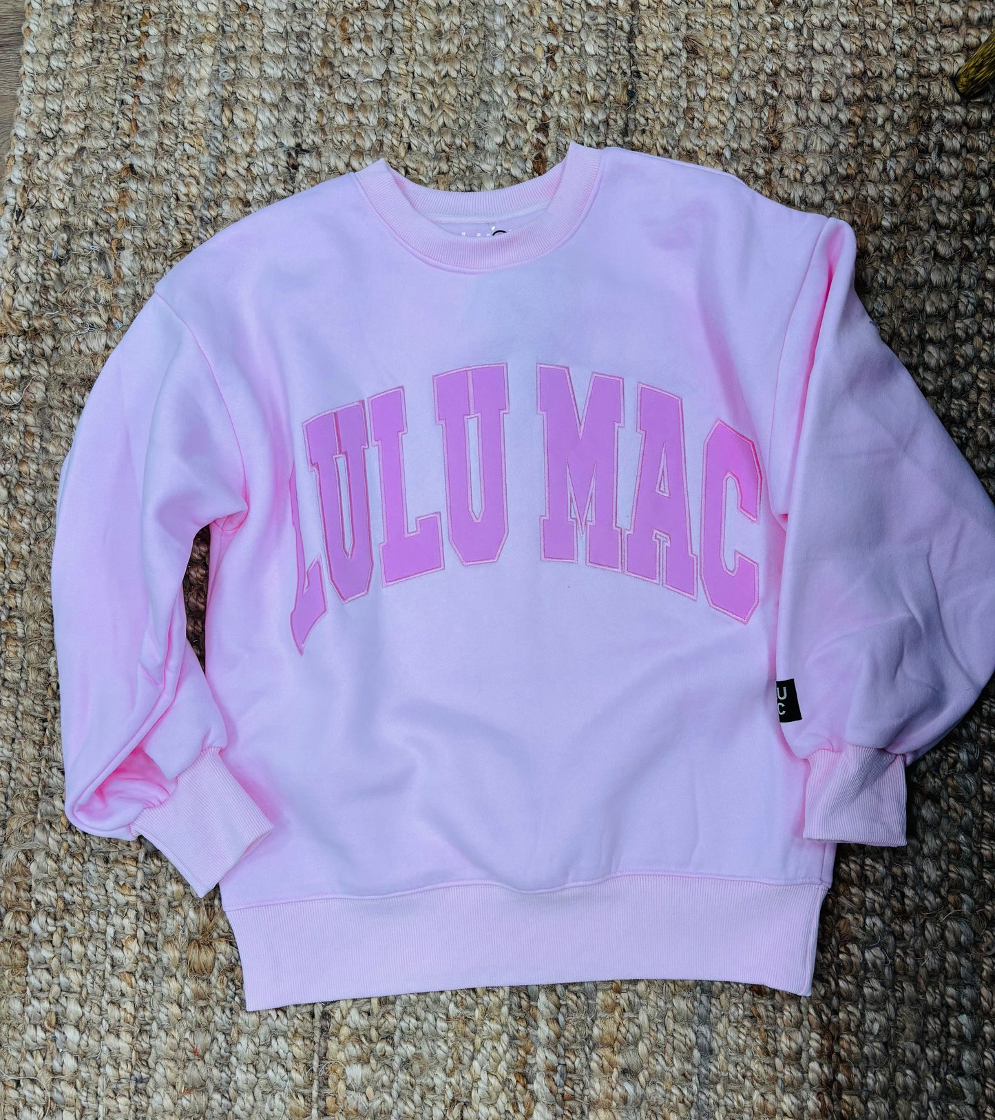 Lulu Mac lt pink sweatshirt