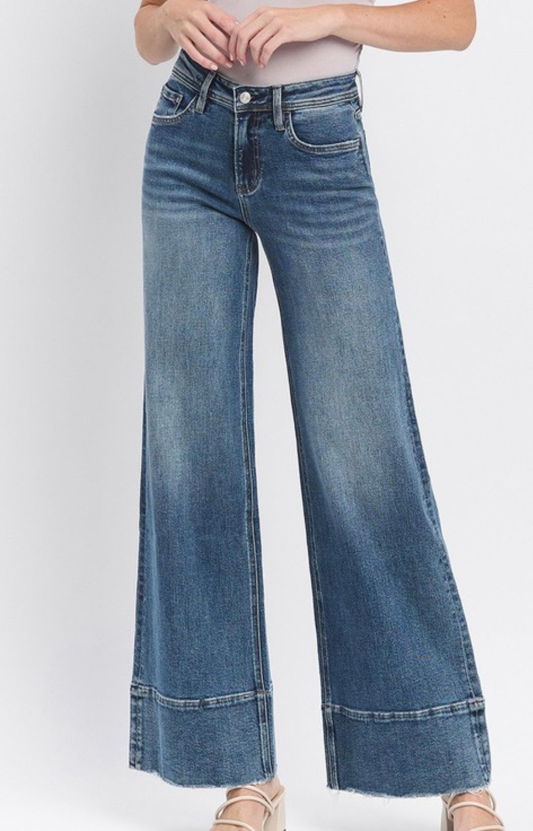 Lovervet HW A-line wide leg jeans