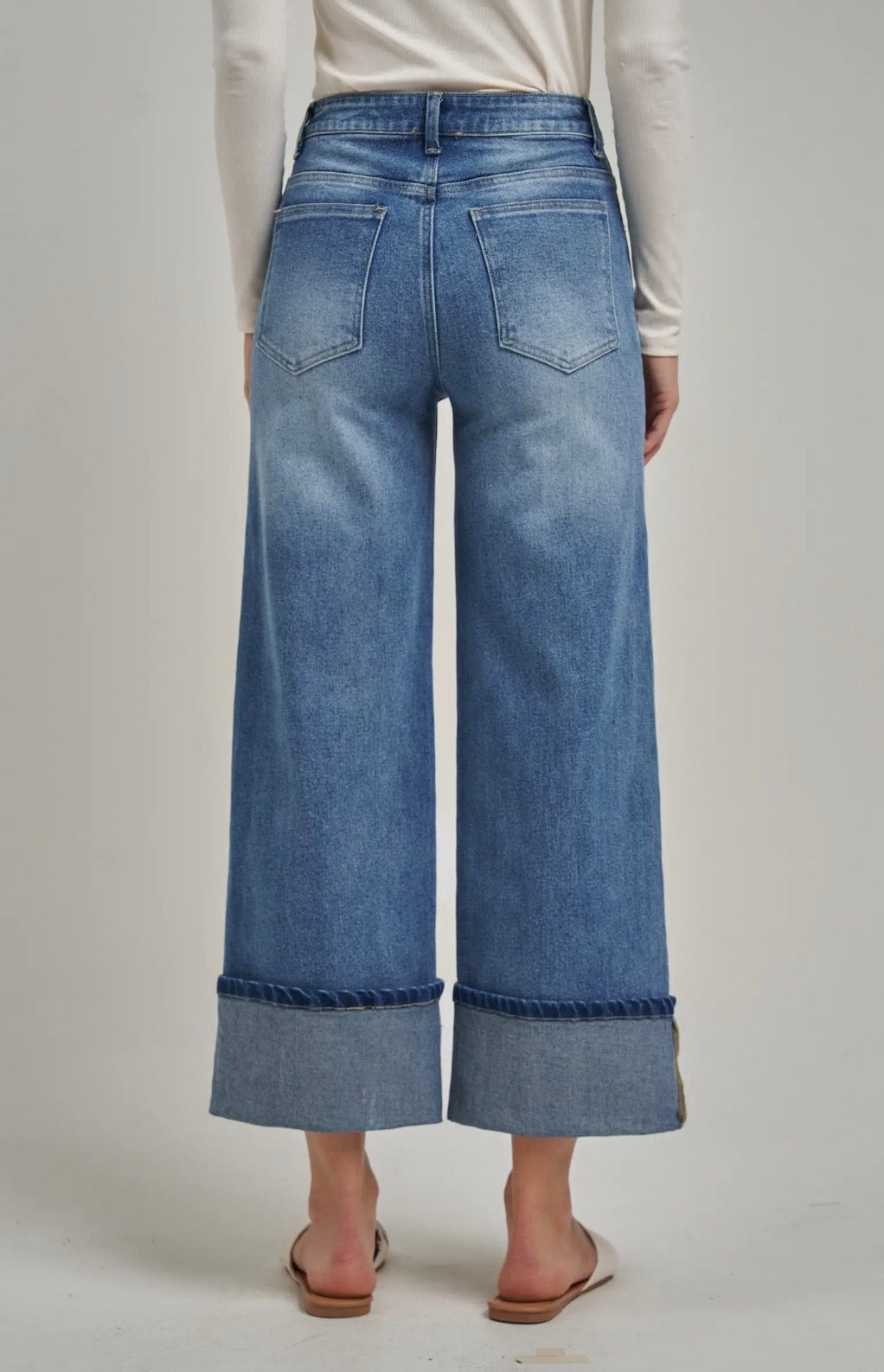 BON Front seam wide leg denim