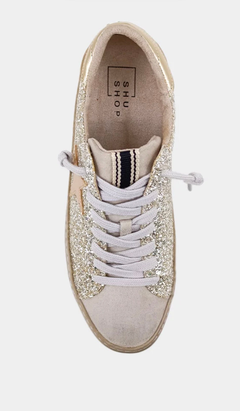 Paula sterling glitter sneakers