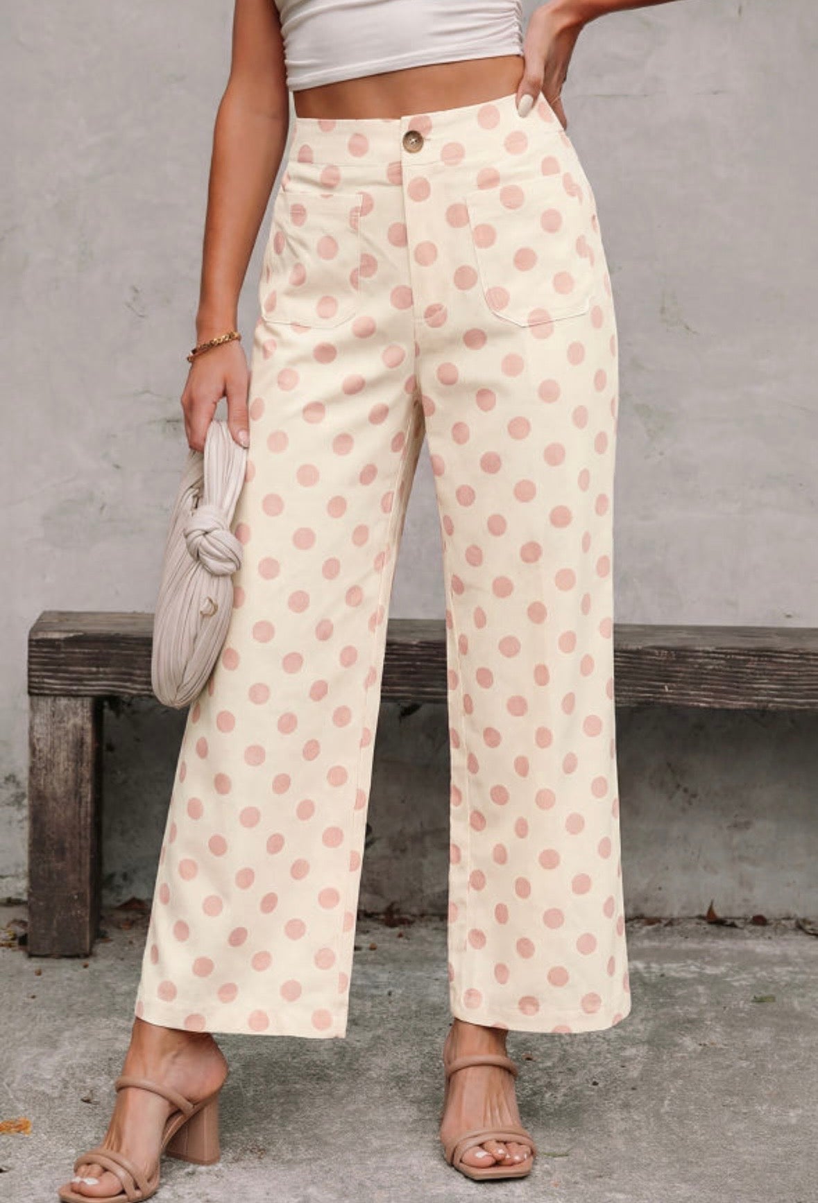 Pink dot pants