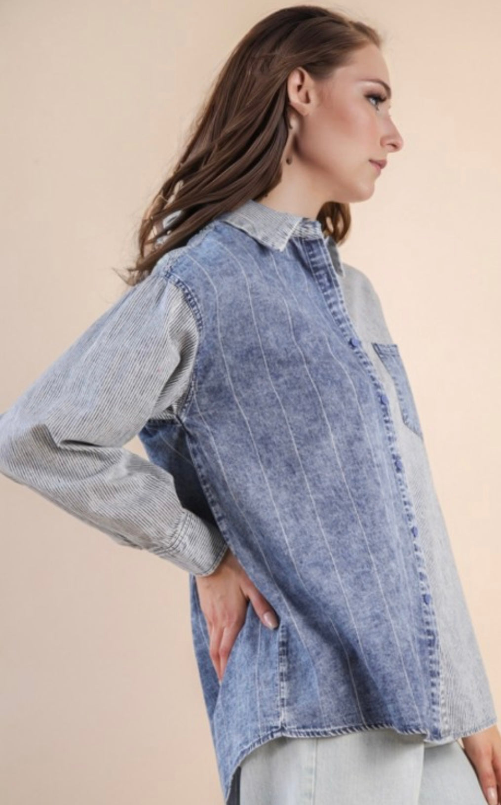 Mary Kate button top