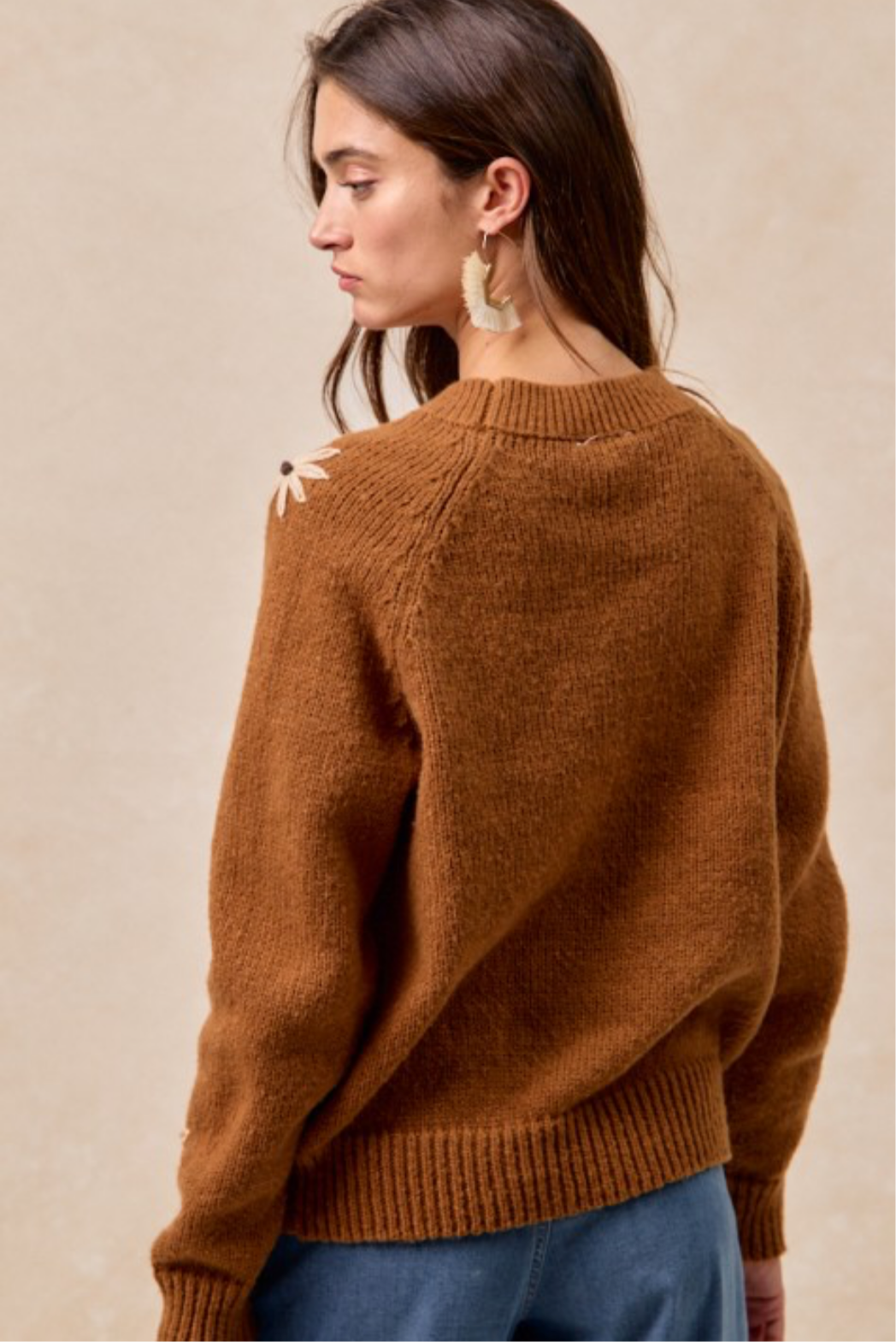 Dusty flower sweater