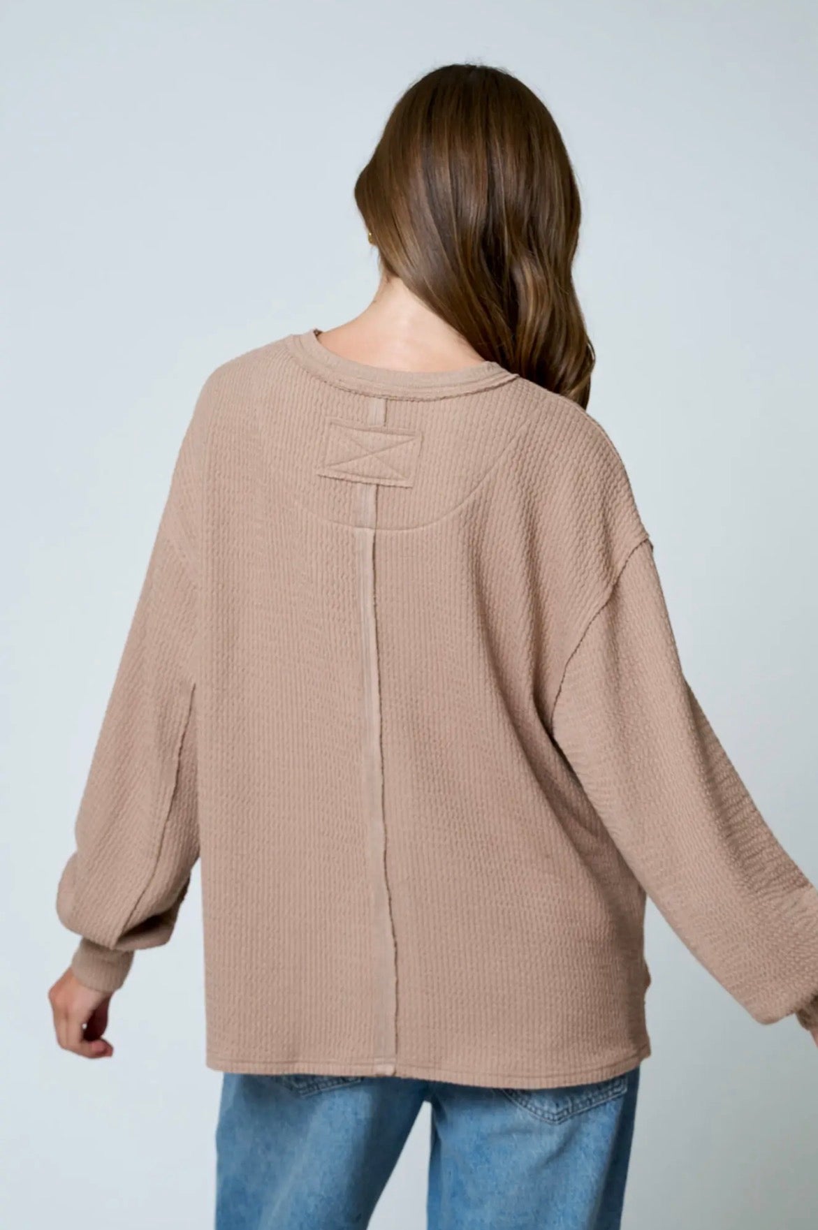 Libby textured knit top