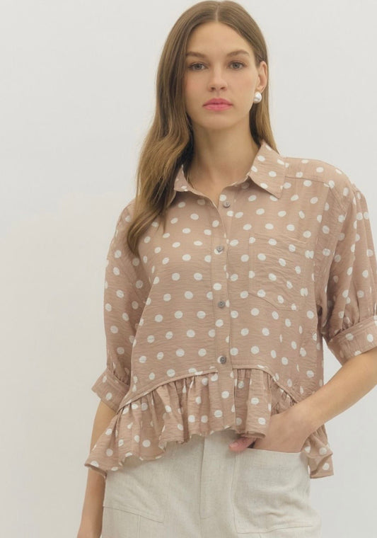 Sand dot blouse