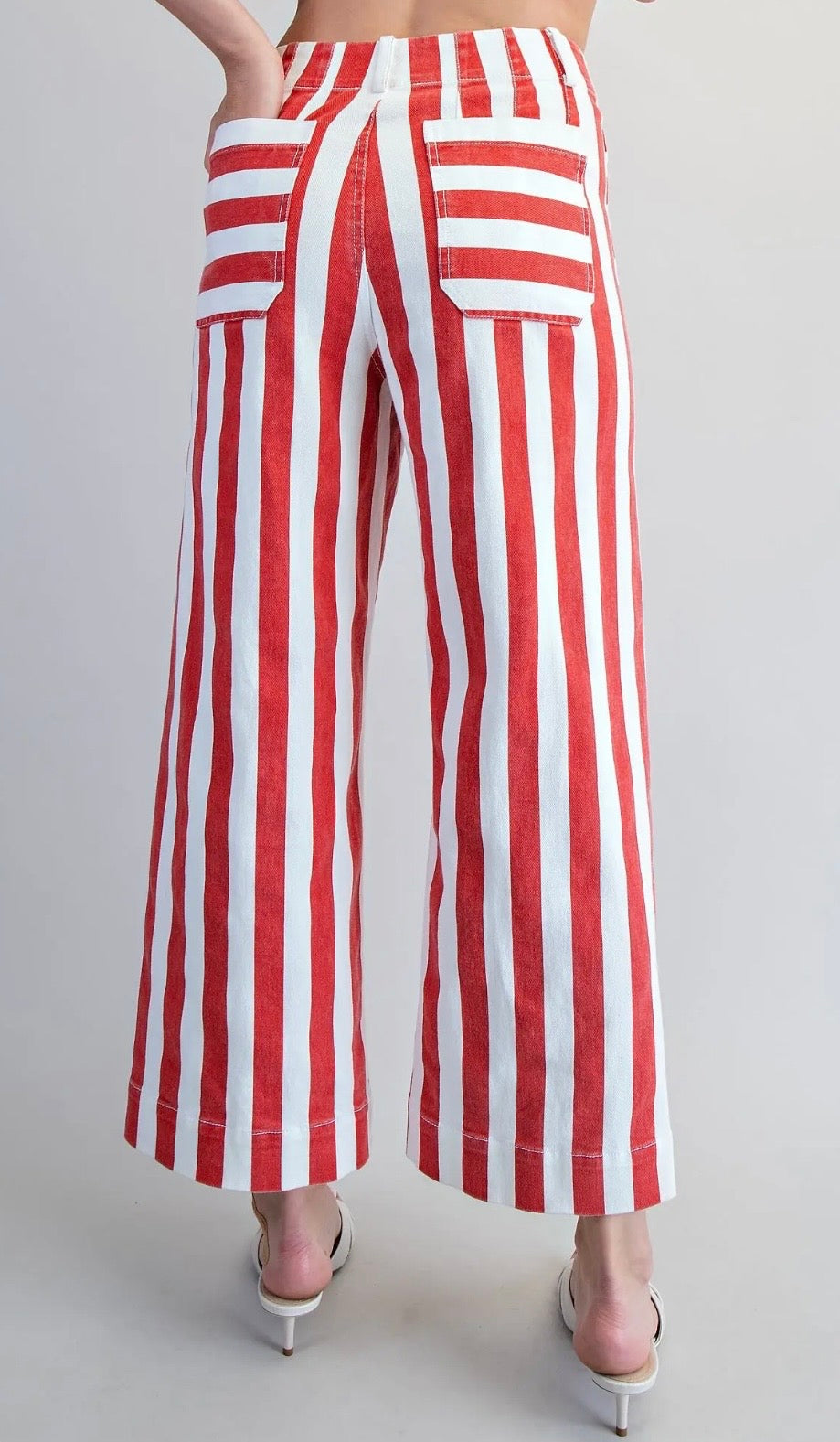 Red stripe pants
