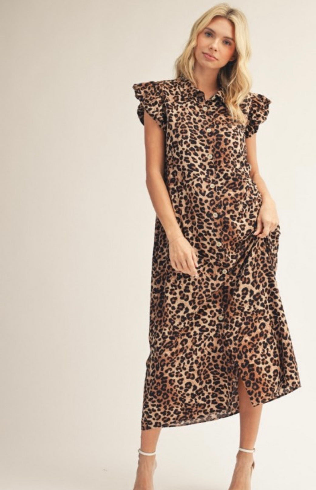 Cheetah print dress