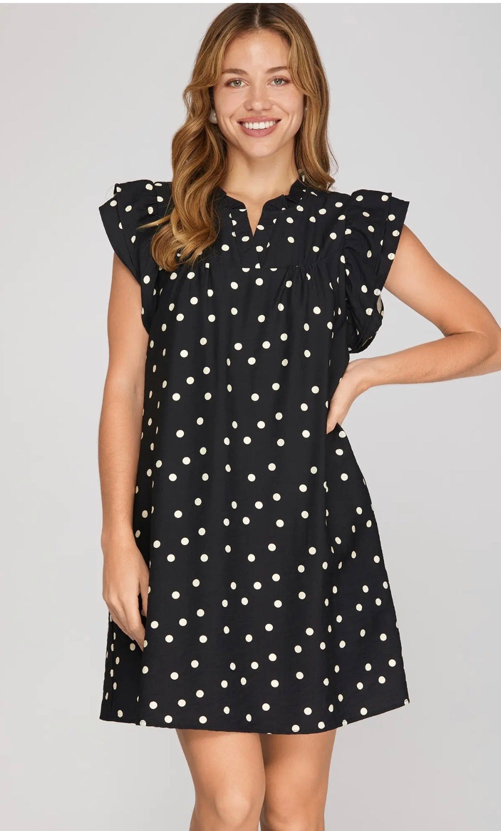 White dot dress