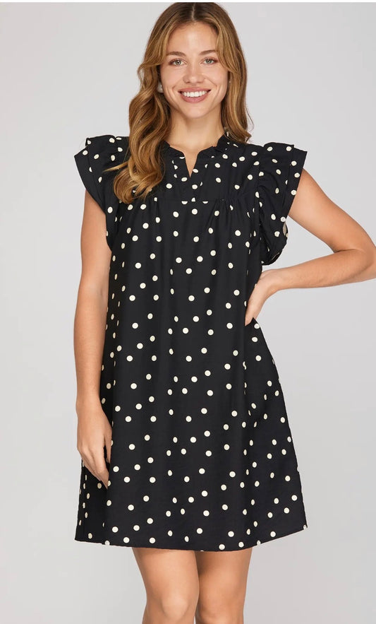 White dot dress