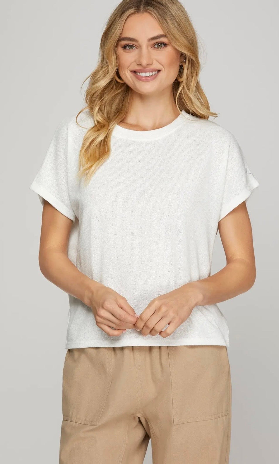Off white top