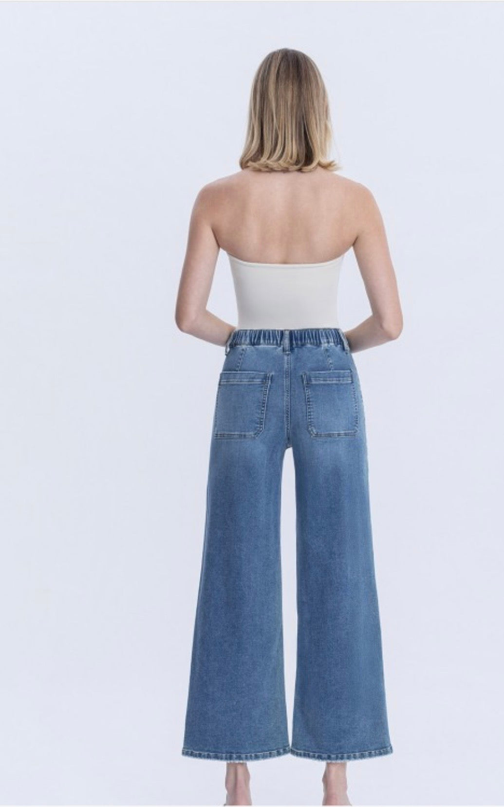 Vervet highrise ankle baggy wide jeans