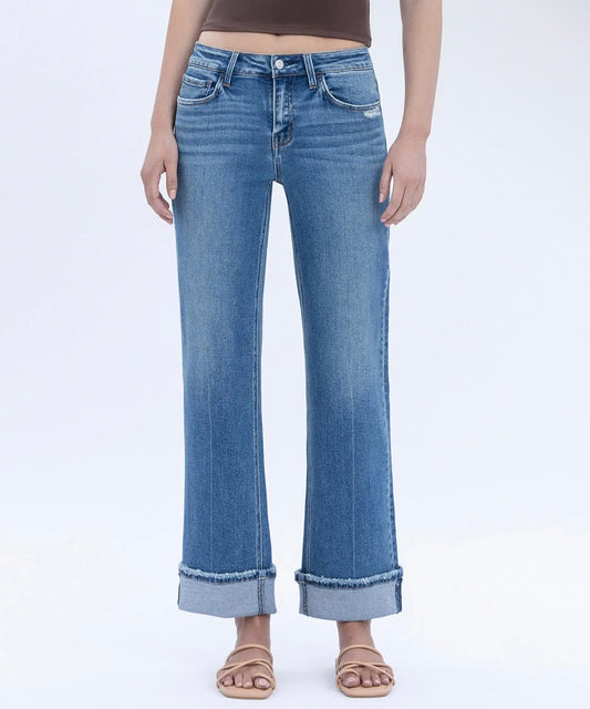 Lovervet midrise ankle cuffed slim wide