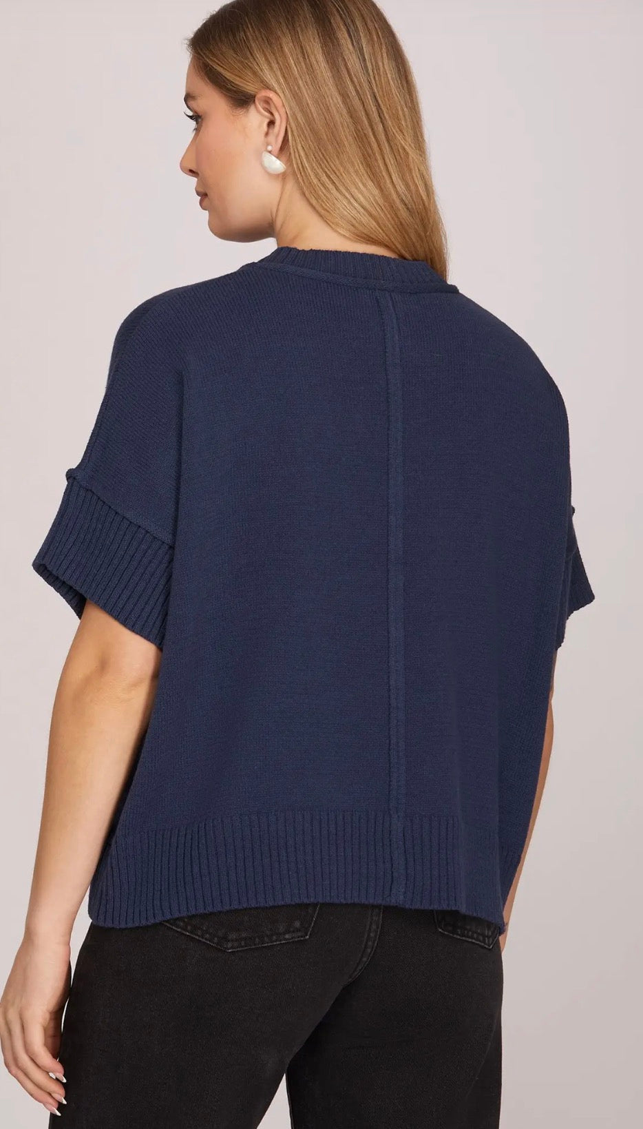 Navy sweater