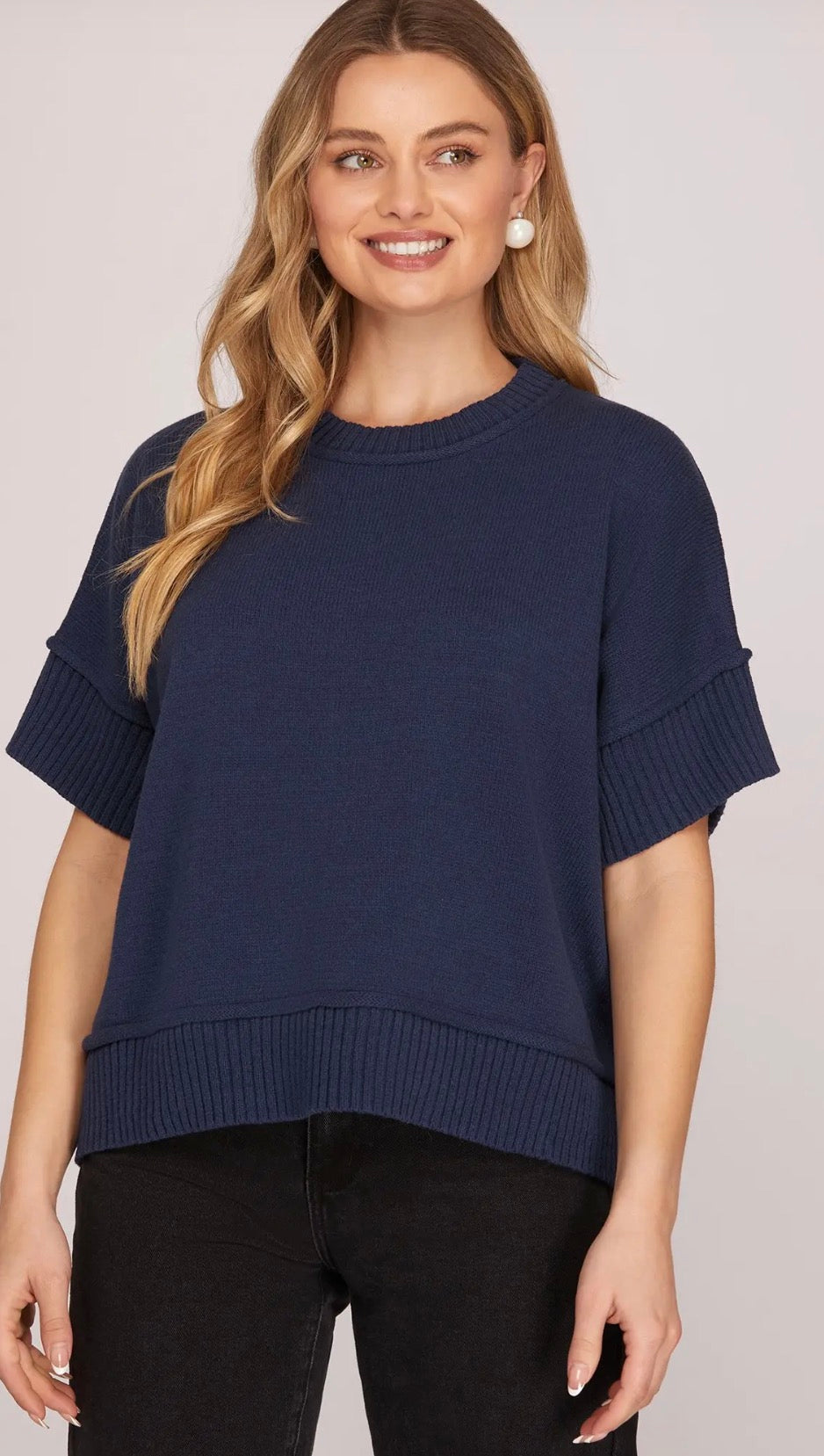 Navy sweater