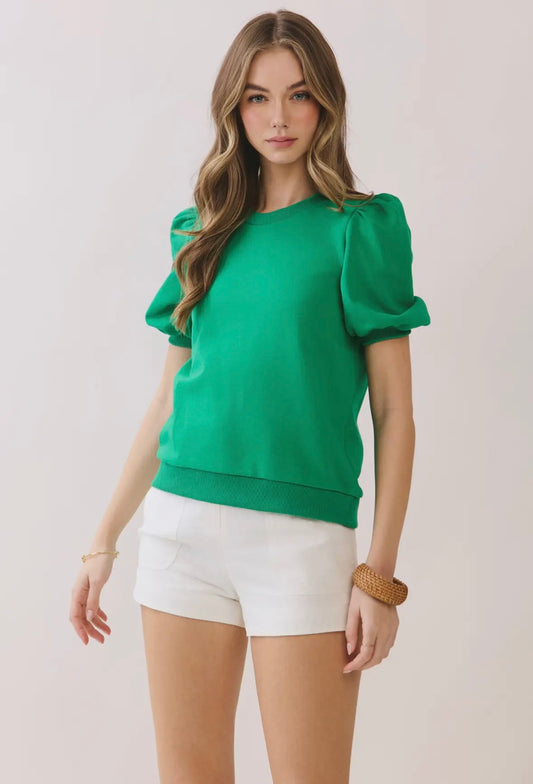 Kelly green top
