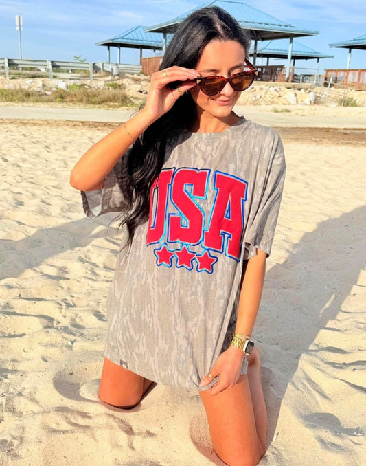 USA camo tee