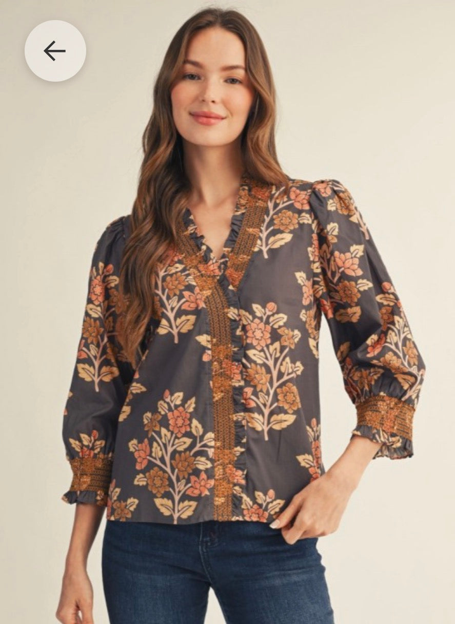 Kasey floral top