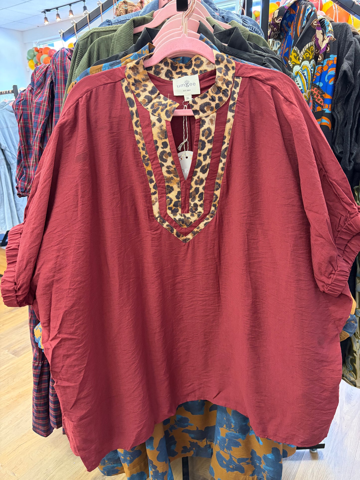 Wine cheetah top